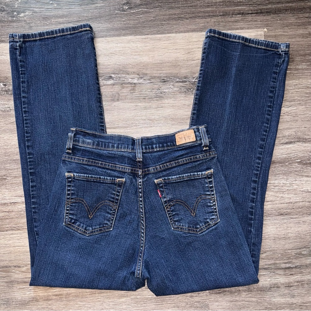 Levi's Women's Perfectly Slimming 512 Bootcut Jeans Dark Wash 27x27 Midrise - Picture 3 of 10
